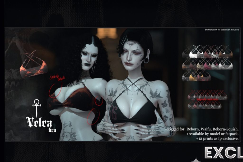 Velra Bra - Legacy/MaitreyaX/Reborn/+mods, L$299 each/L$1430 FP/L$2300 MP