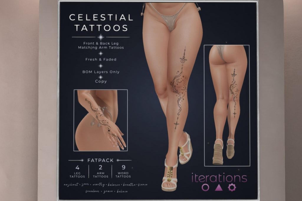 Celestial Tattoos, L$299