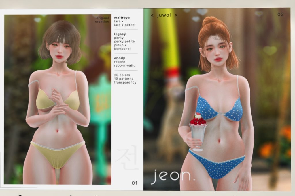 Juwol Bikini - Legacy/MaitreyaX/Reborn/+mods, L$349 each/L$1260 FP