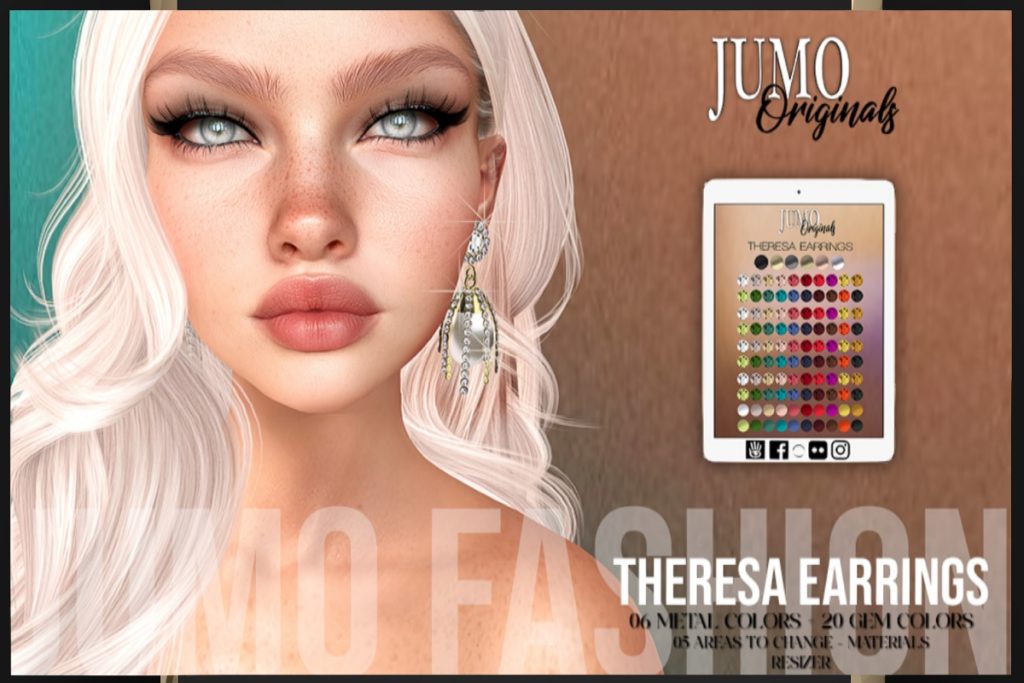 Theresa Earrings, L$250