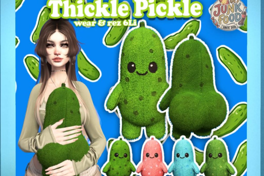 Thickle Pickle Plush, L$199 each/L$749 FP