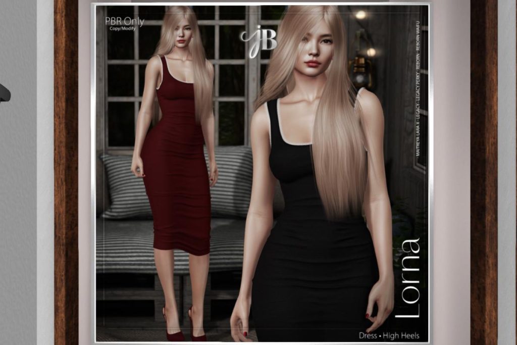 Lorna Dress &amp; Heels - Legacy/Maitreya/Reborn/+mods, L$600 each/L$2400 FP