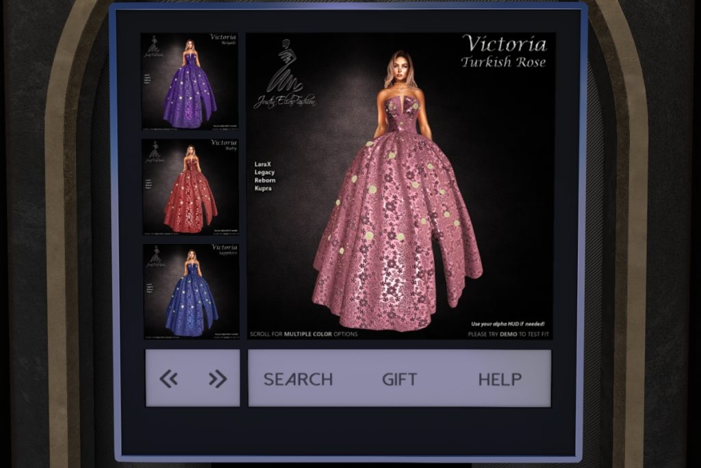 Victoria Dress - Inithium/Legacy/MaitreyaX/Reborn, L$429 each/L$1499 FP