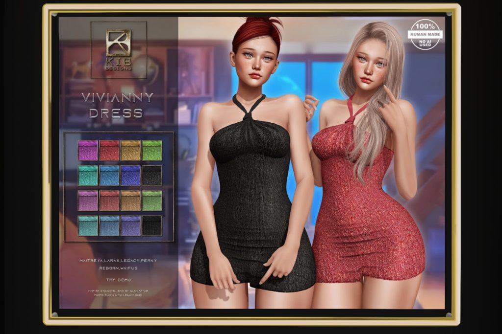 Vivianny Dress - Legacy/Maitreya/Reborn/+mods, L$399