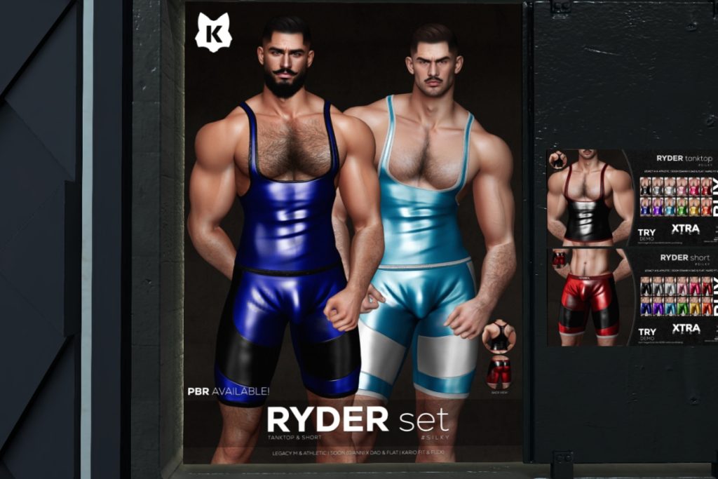 Ryder Set - Gianni/Jake/Legacy/+mods, L$249-L$259 each/L$1613-L$1678 each FP
