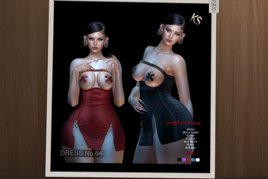 Dress No. 64 - Erika/GenX Curvy/Inithium/Legacy/Maitreya/Reborn/+mods, L$299