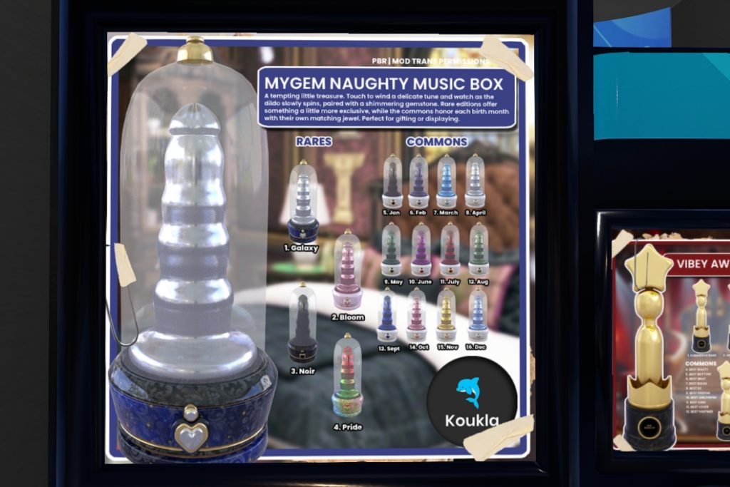 MyGem Naughty Music Box, L$69 per play