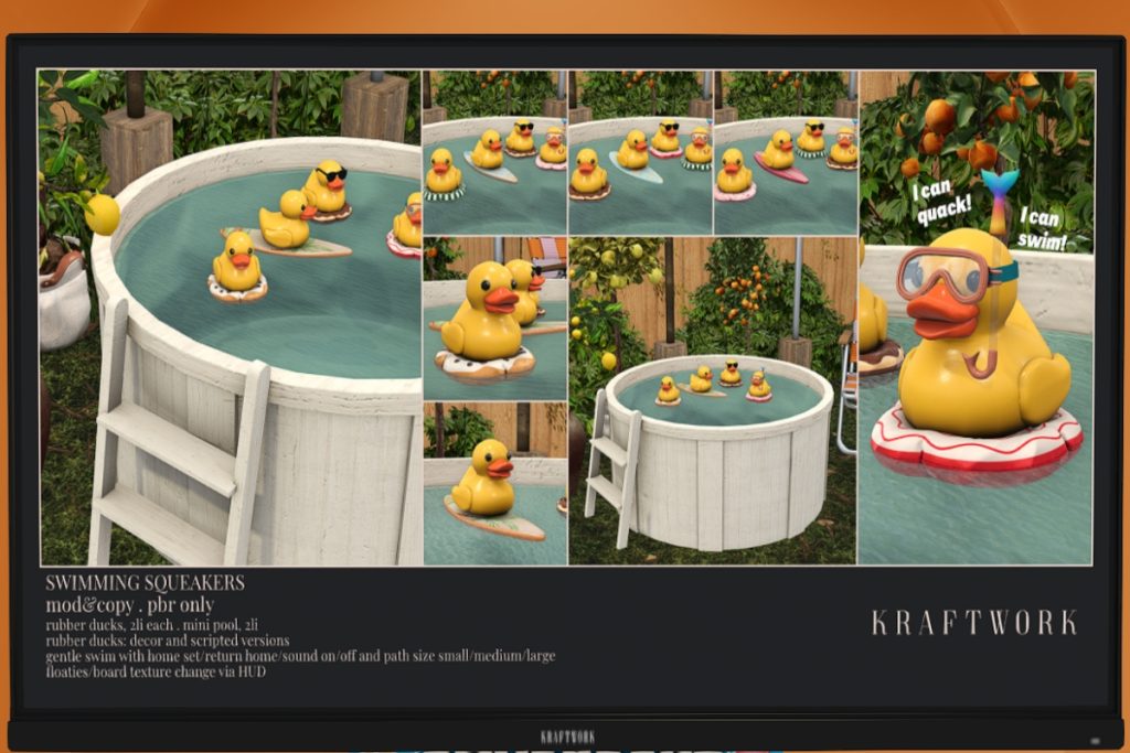 Swimming Squeakers Collection, L$399