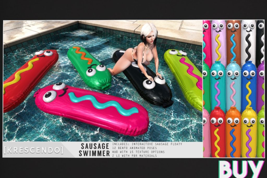 Sausage Swimmer Floaty, L$299