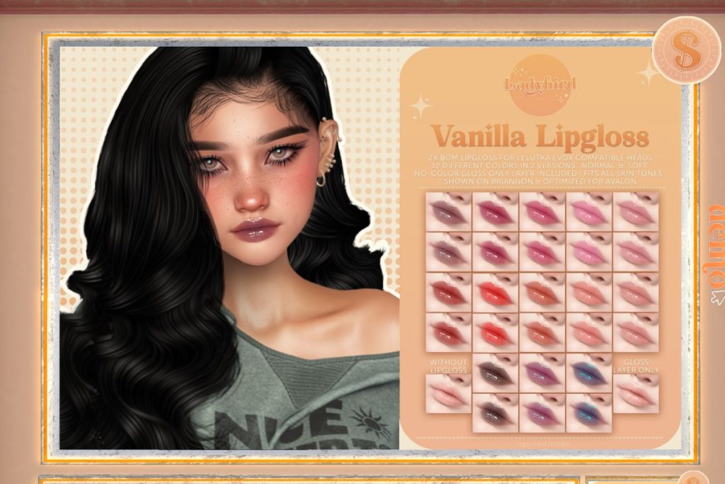 Vanilla Lipgloss - EvoX, L$275