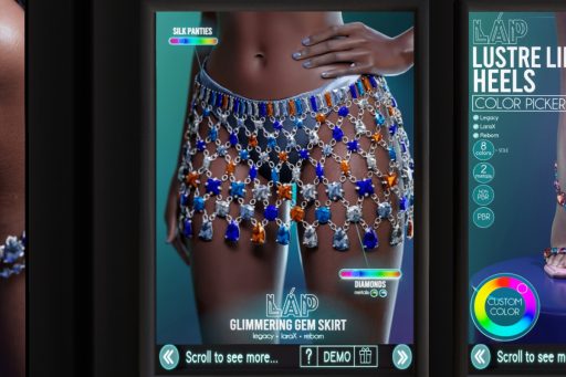 Glimmering Gem Skirt - Legacy/MaitreyaX/Reborn/+mods, L$350 each/L$2400 FP