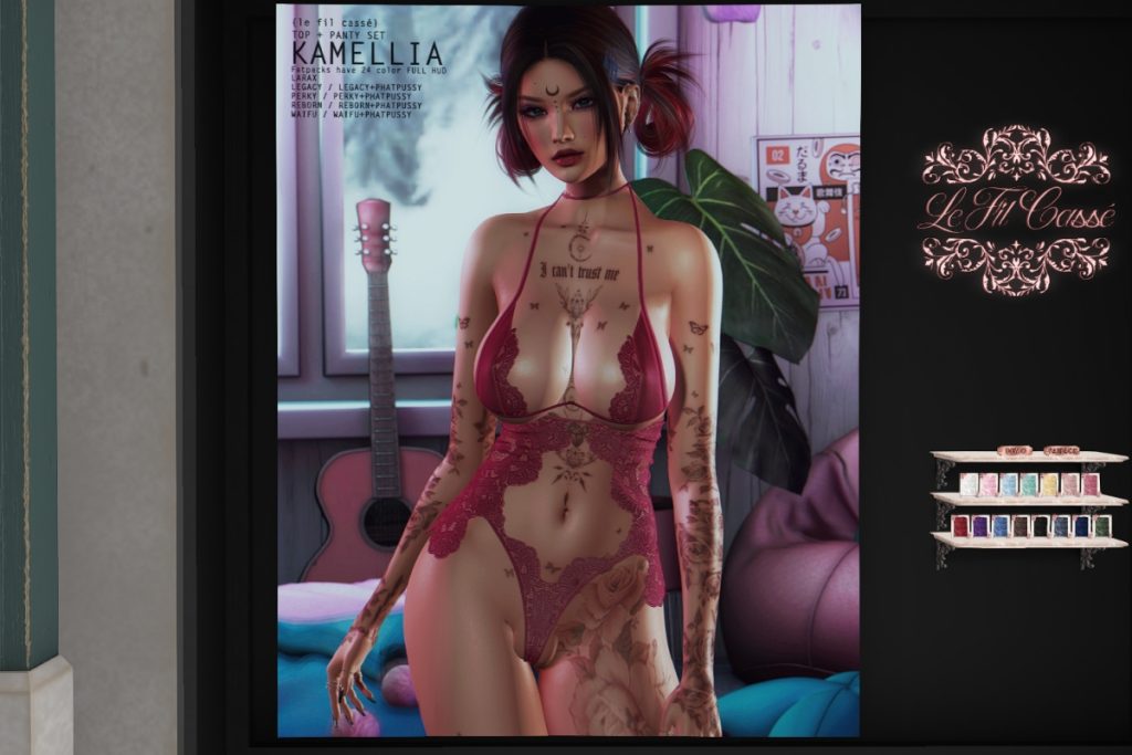Kamellia Top &amp; Panty - Legacy/MaitreyaX/Reborn/+mods, L$399 each/L$1801 FP