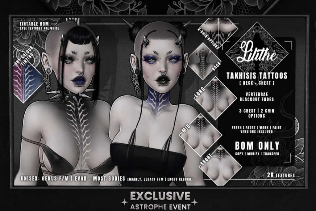 Takhisis Tattoo - BOM, L$275