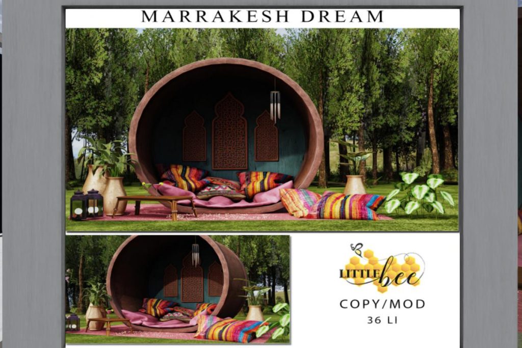 Marrakesh Dream Furniture, L$299-L$329 each