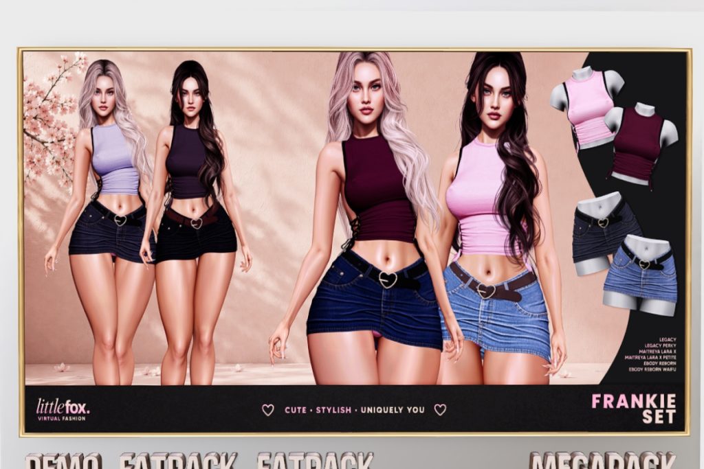 Frankie Top and Skirt - Legacy/MaitreyaX/Reborn/+mods, L$279 each/L$1499 each FP/L$1999 MP