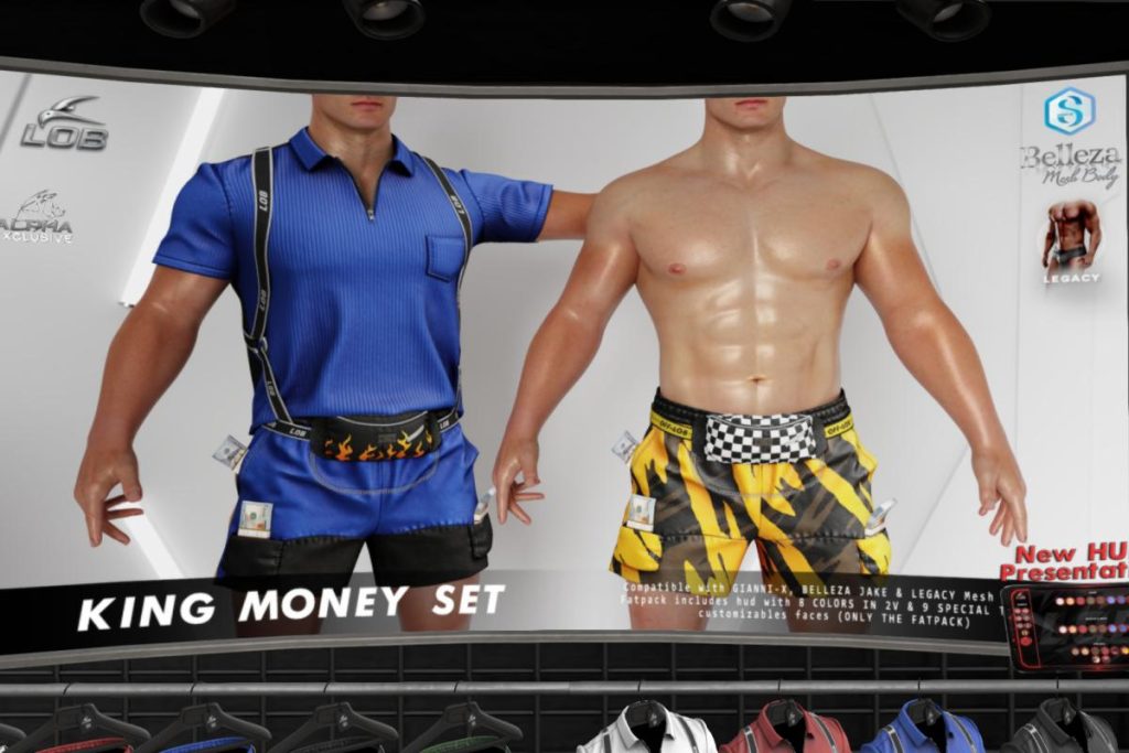 King Money Set - GianniX/Jake/Legacy, L$229 each/L$899 FP