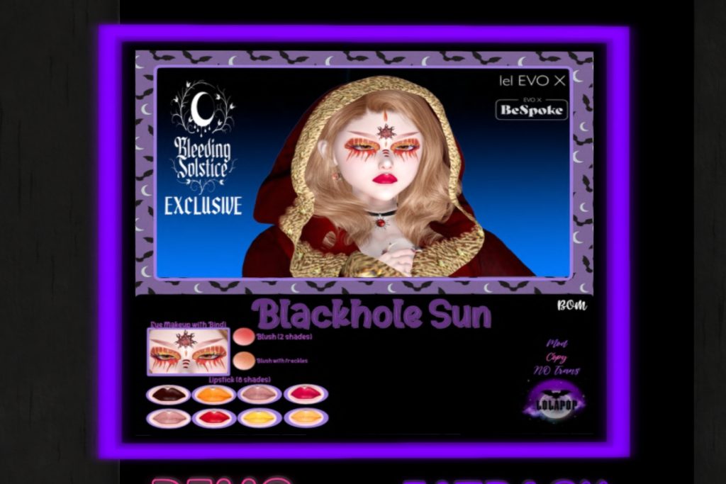 Black Hole Sun Makeup Set - EvoX, L$150