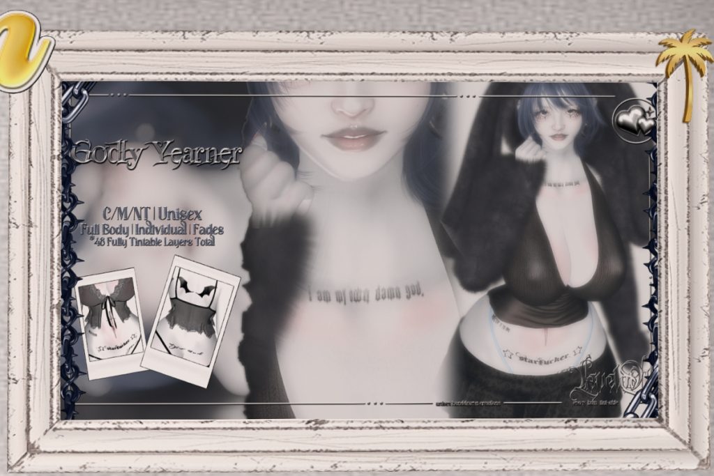Godly Yearner Tattoo - BOM, L$500