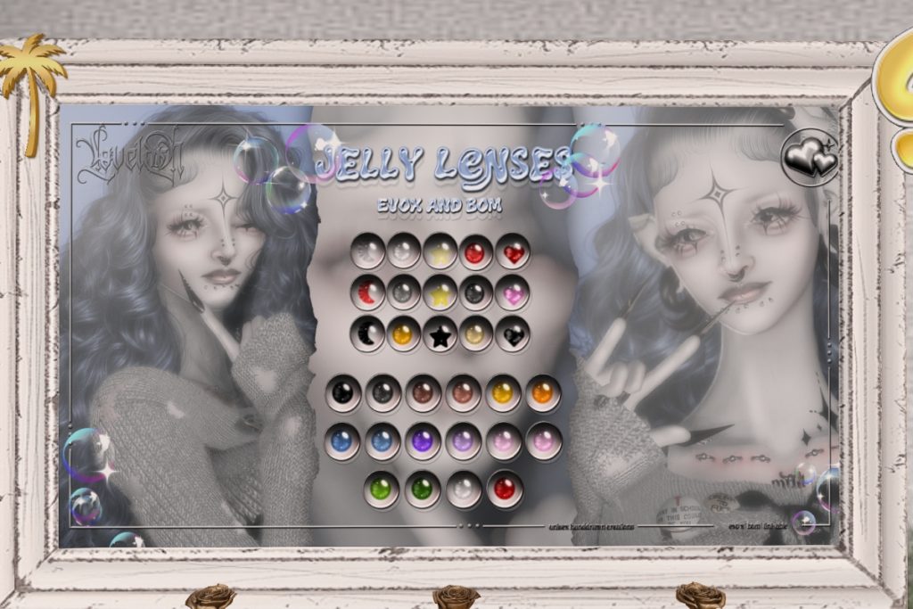 Jelly Lenses - EvoX, L$400 each/L$800 FP