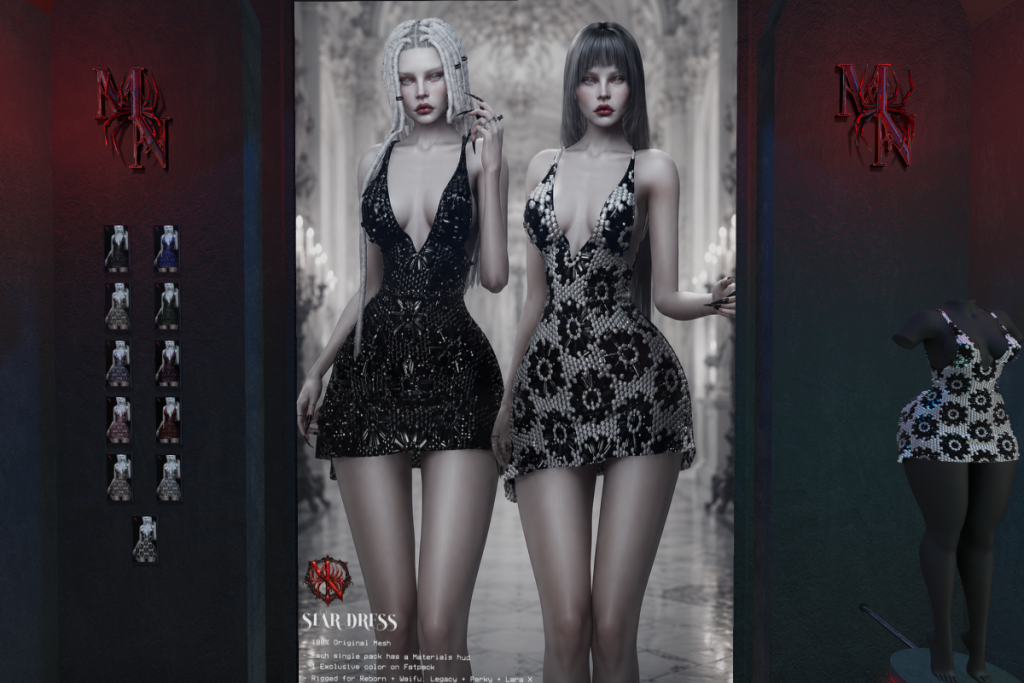 Star Dress - Legacy/MaitreyaX/Reborn/+mods, L$320 each/L$1990 FP