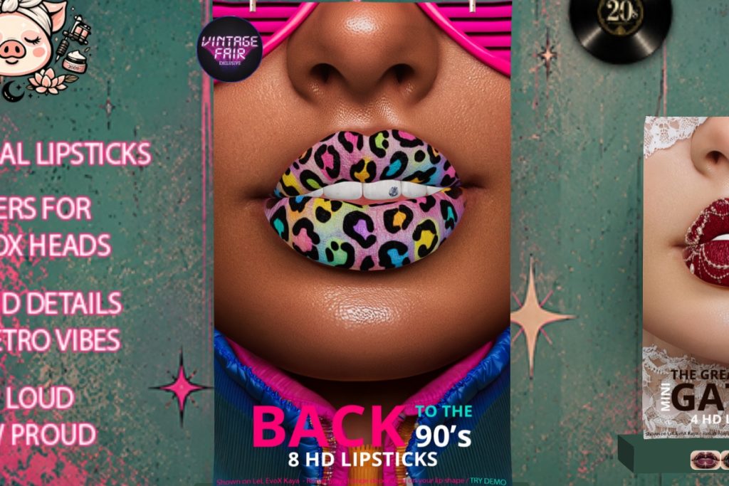 Back to the 90's Lipsticks - EvoX, L$150