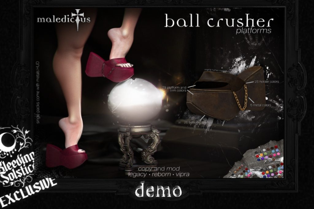 Ball Crusher Platforms - Legacy/Reborn/+mods, L$329 each/L$749 each FP/L$1499 MP
