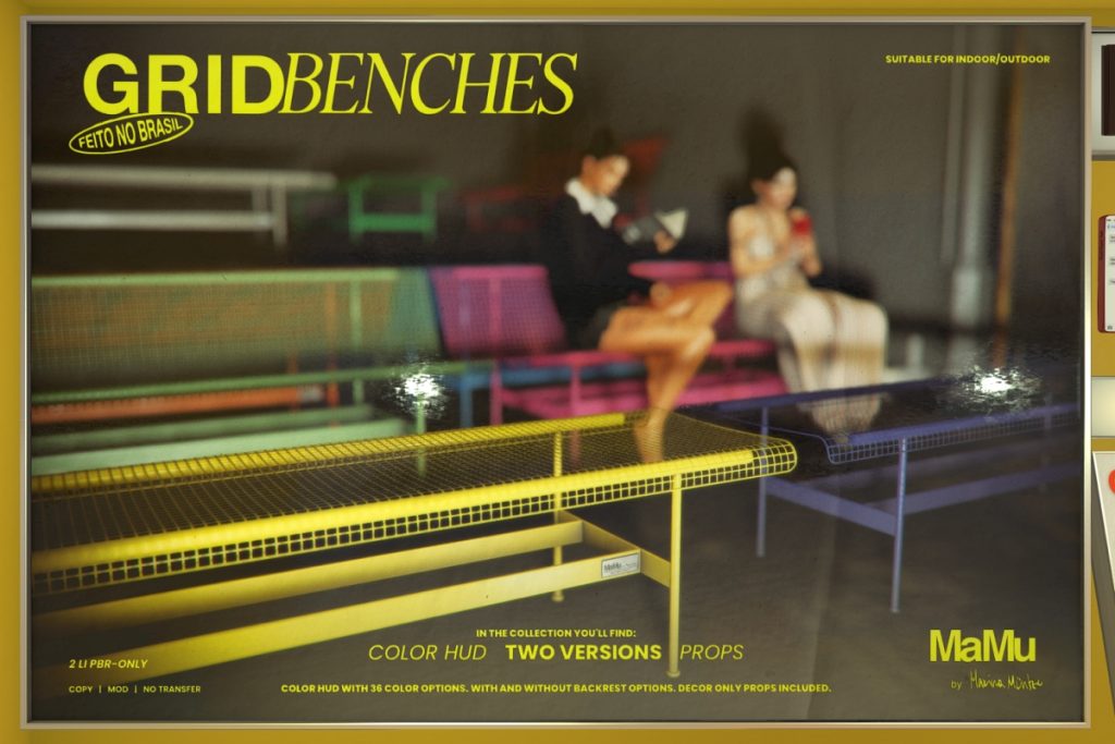 Grid Benches, L$530
