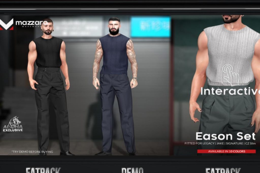 Eason Set - CZ Slim/Gianni/Jake/Legacy, L$250 each/L$950 each FP