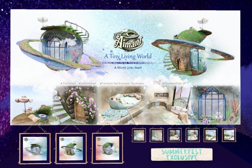 Planet Aimant Collection, L$420-L$680 each/L$1580-L$2620 each FP
