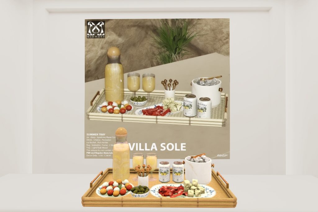 Villa Sole Summer Tray, L$199 each/L$899 FP