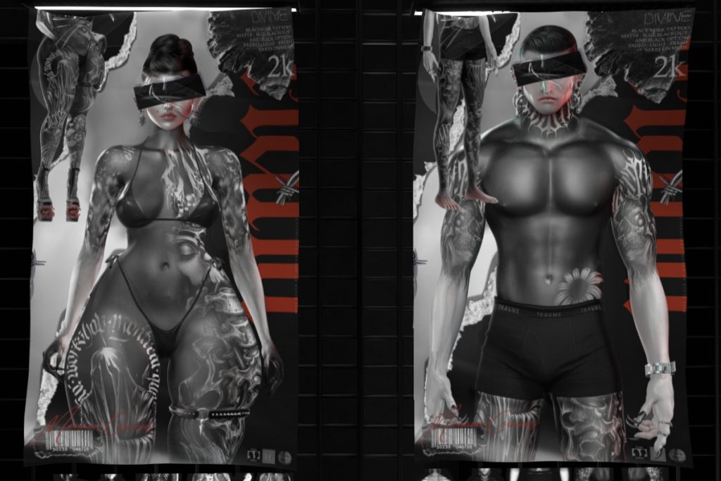 Divine Unisex Tattoo - EvoX/Genus, L$459 each
