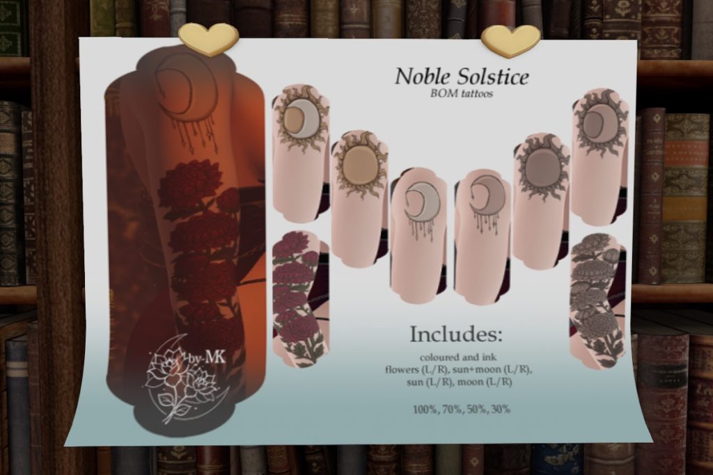 Noble Solstice Tattoo - BOM, L$200