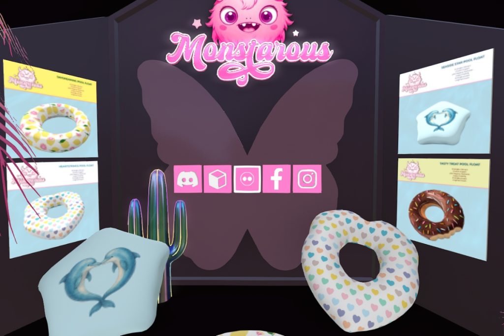 Daydream, Heartstrings, Seaside Start, and Tasty Treat Pool Floaties, L$500 each