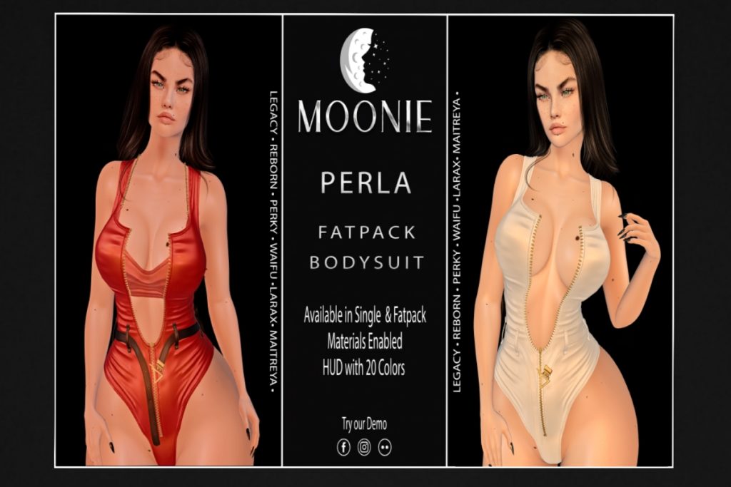 Perla Bodysuit - Legacy/Maitreya/Reborn/+mods, L$165 each/L$450 FP