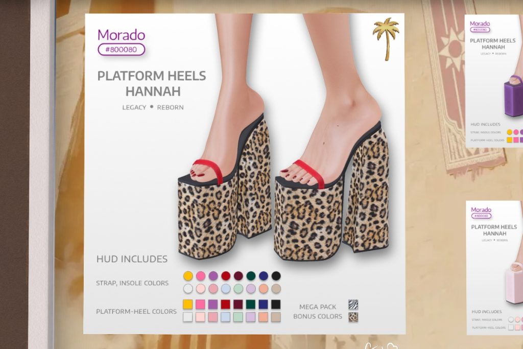 Platform Heels Hannah - Legacy/Reborn, L$590 each/L$1190 FP