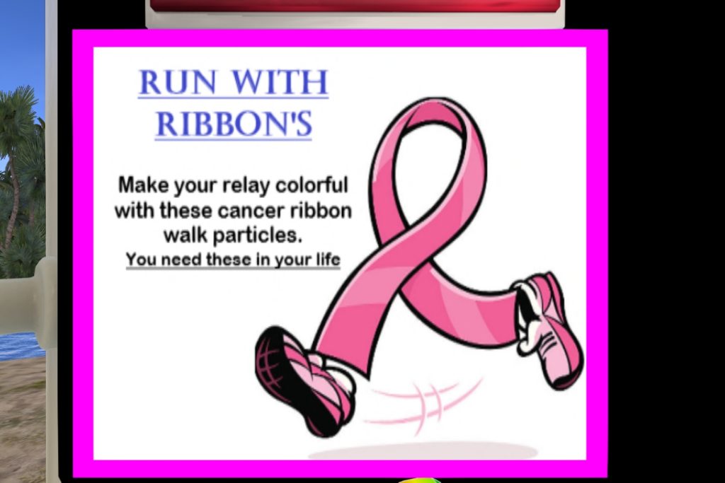 Run With Ribbons Walk Particles, L$200