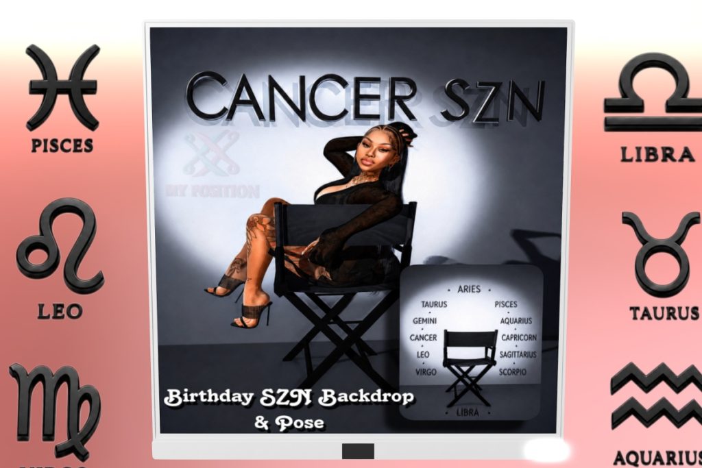 Birthday SZN Backdrop and Pose, L$500 each