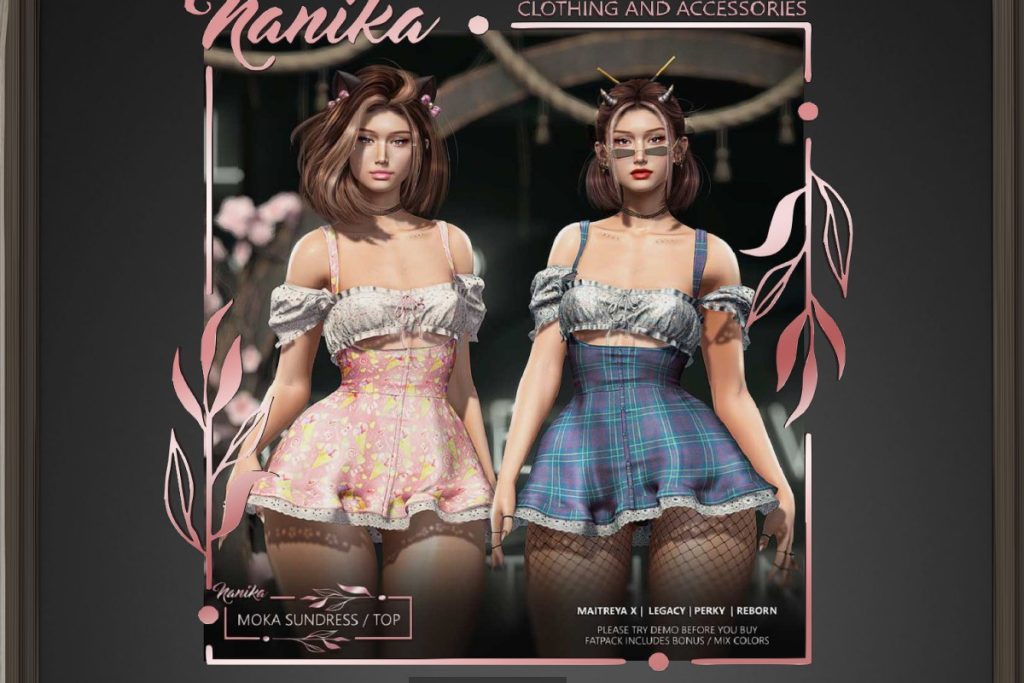 Moka Top &amp; Sundress - Legacy/MaitreyaX/Reborn/+mods, L$220 each/L$999 each FP/L$1499 MP