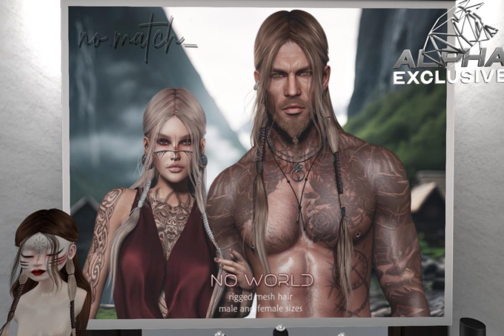 No World Hair, L$200 each/L$800 FP