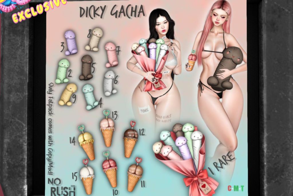 Dicky Gatcha, L$50 per play/L$2000 FP