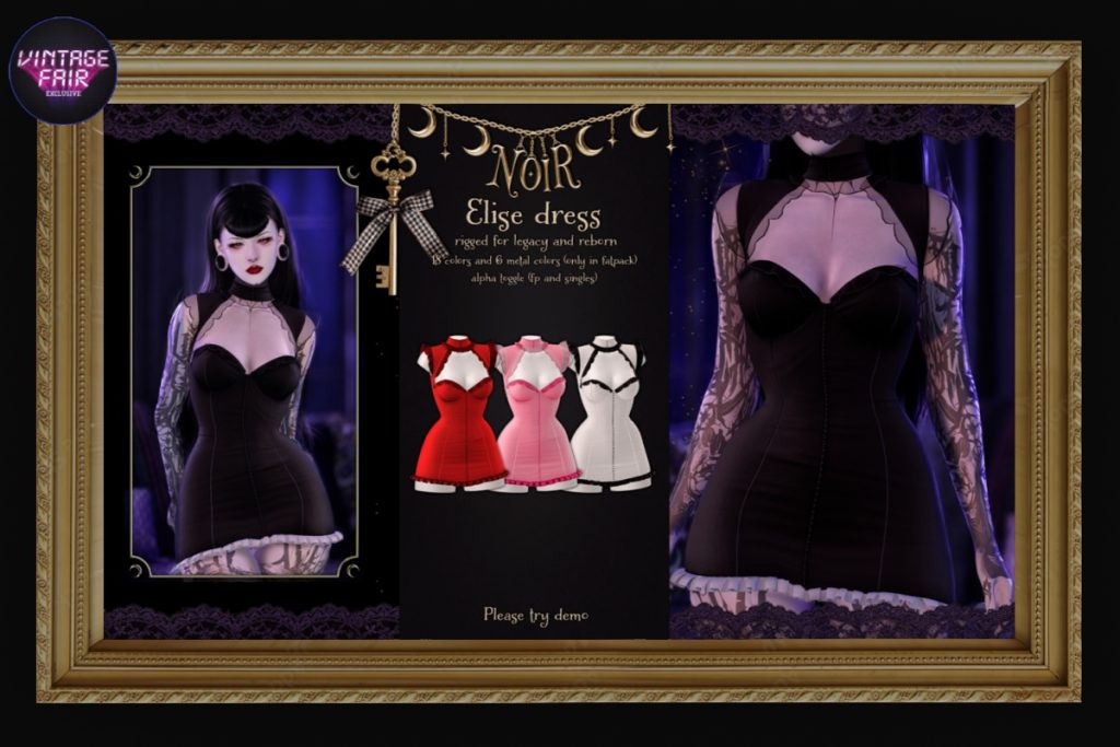Elise Dress - Legacy/Reborn, L$299 each/L$1599 FP