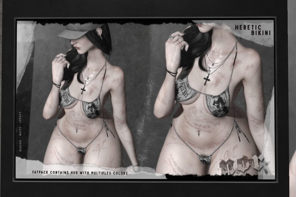 Heretic Bikini - Legacy/Reborn/+mods, L$180 each/L$899 FP
