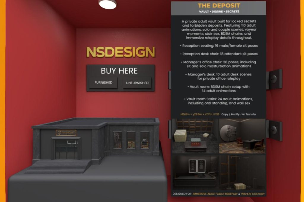 The Deposit Building, L$599-L$899 each