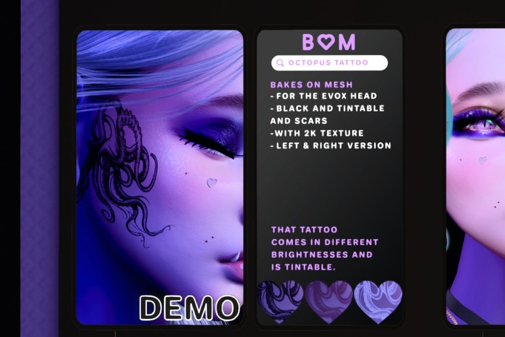 Octopus Tattoo - BOM/EvoX, L$249