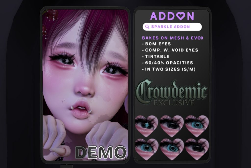 Sparkle Eye Addon - BOM/EvoX, L$249
