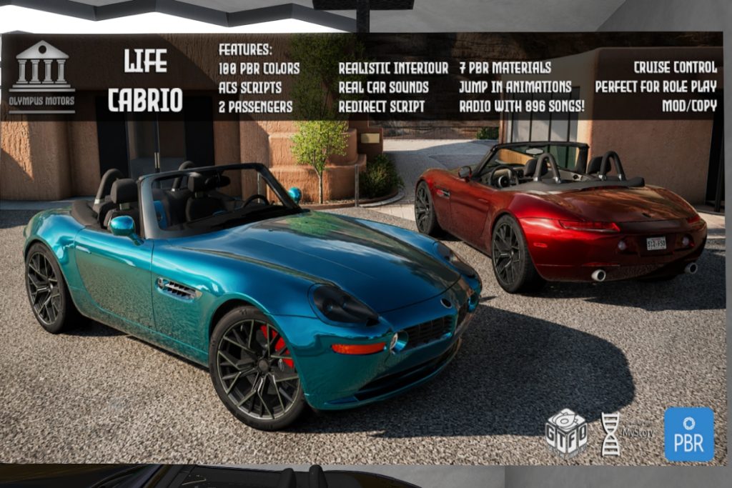 Life Cabrio Vehicle, L$999