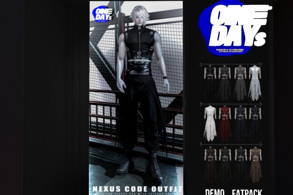 Nexus Code Outfit - Legacy, L$350 each/L$1500 FP