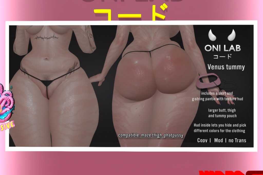 Venus Tummy - Demo for Fits, L$400