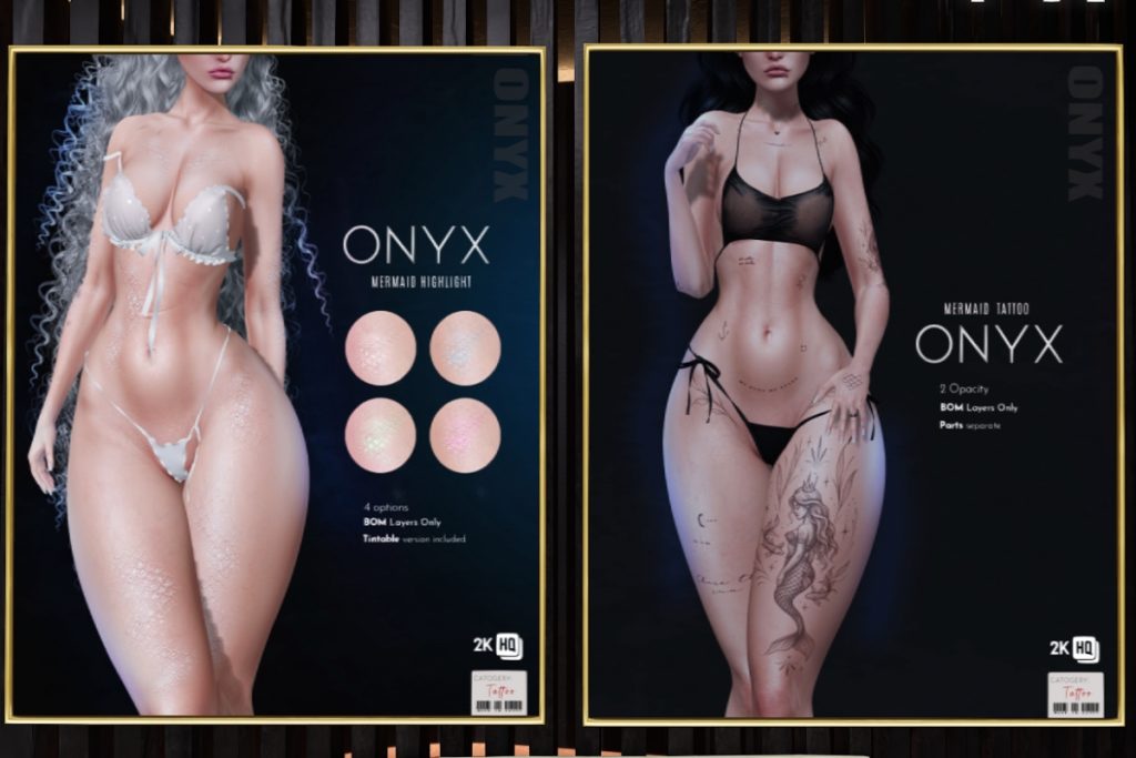 Mermaid Highlight - BOM, L$299 | Mermaid Tattoo - BOM, L$299
