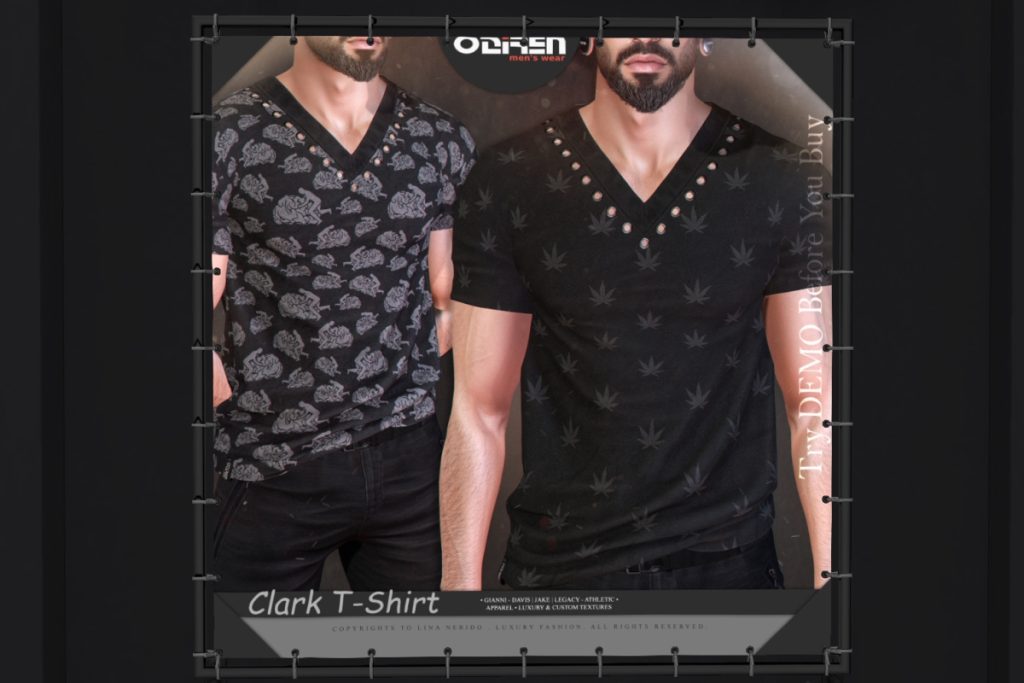 Clark Tshirt - Gianni/Jake/Legacy/+mods, L$320 each/L$1700 FP